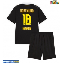Borussia Dortmund Ethan Nwaneri #18 Auswärts Trikotsatz Kinder 2026-27 Kurzarm (+ Kurze Hosen)